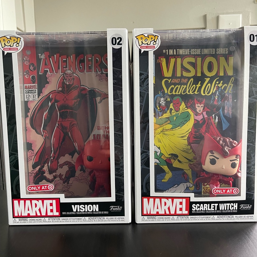 Funko POP marvel scarlet witch and vision